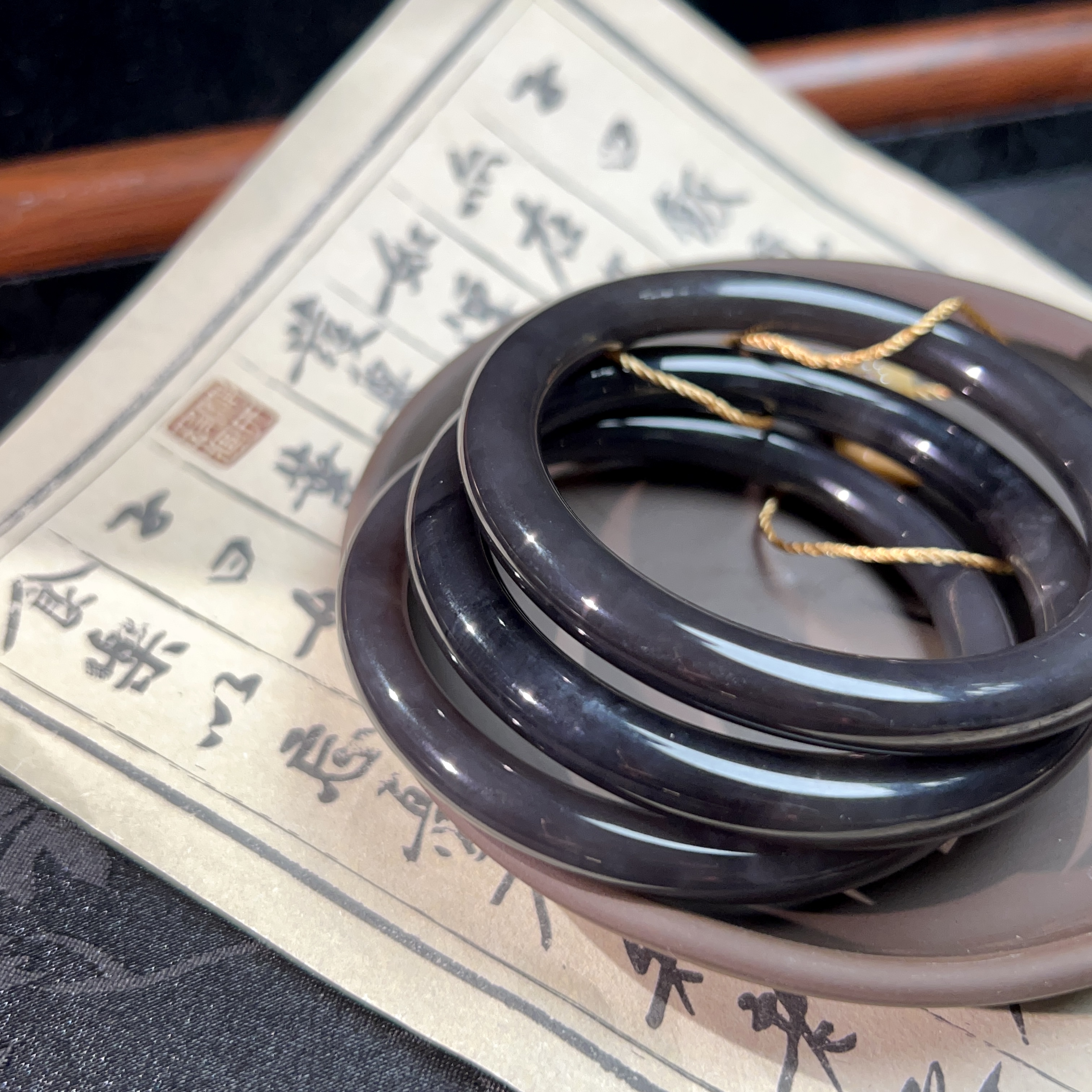 天然和田玉帝王紫美人条-YLC10281(多样性发货)