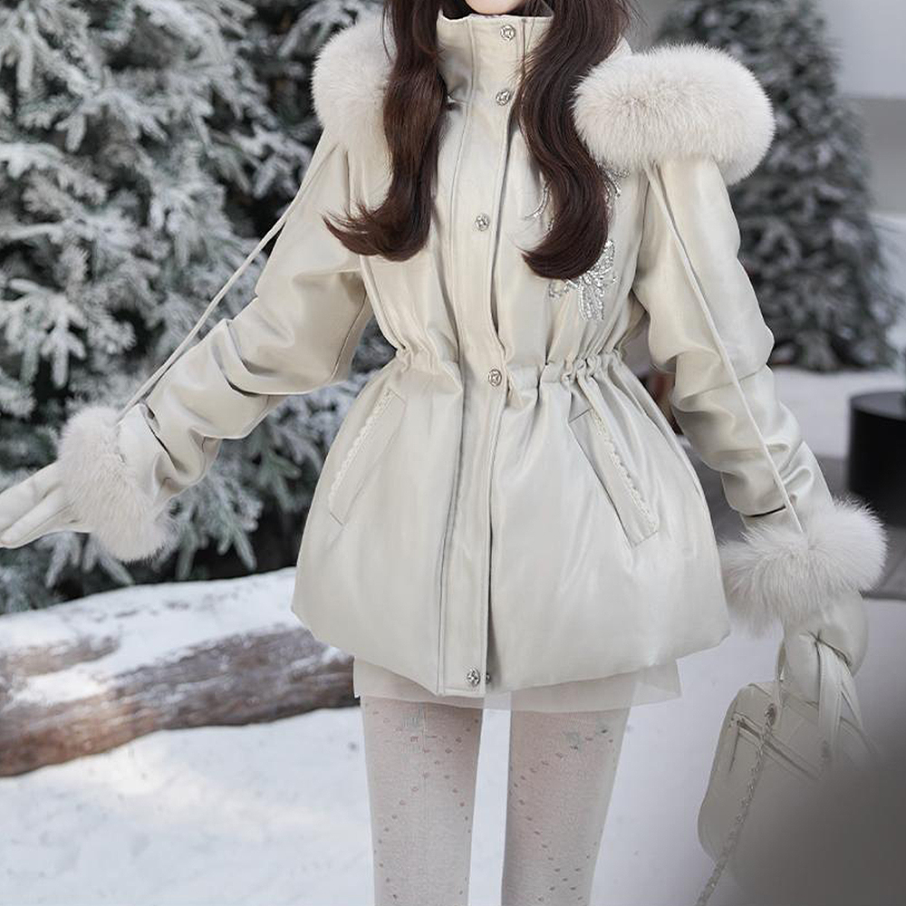 【冰岛梦境】潮流百搭90白鸭绒羽绒服+半身裙