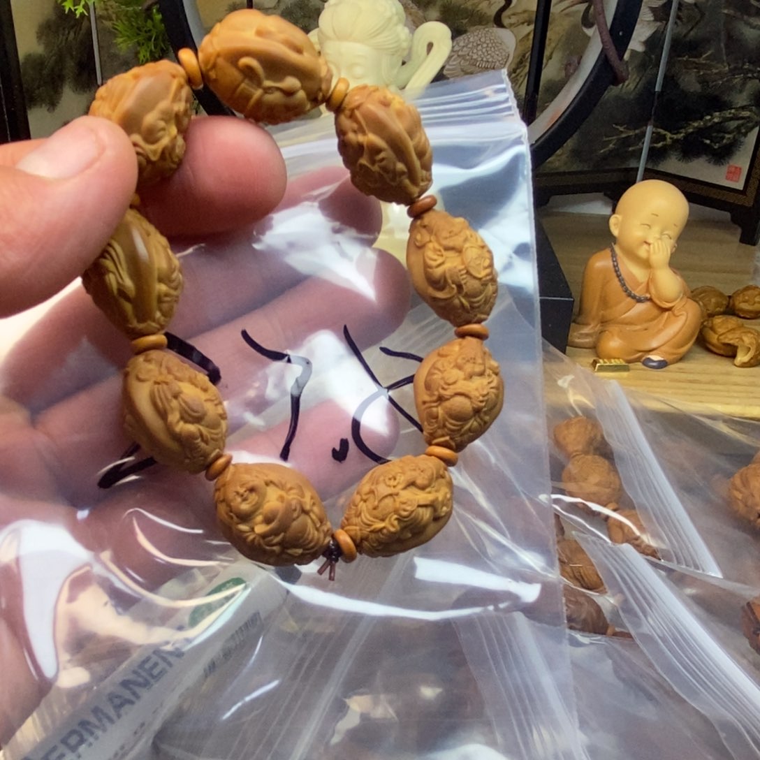 橄榄核手串/手链橄榄核雕刻工艺手串7