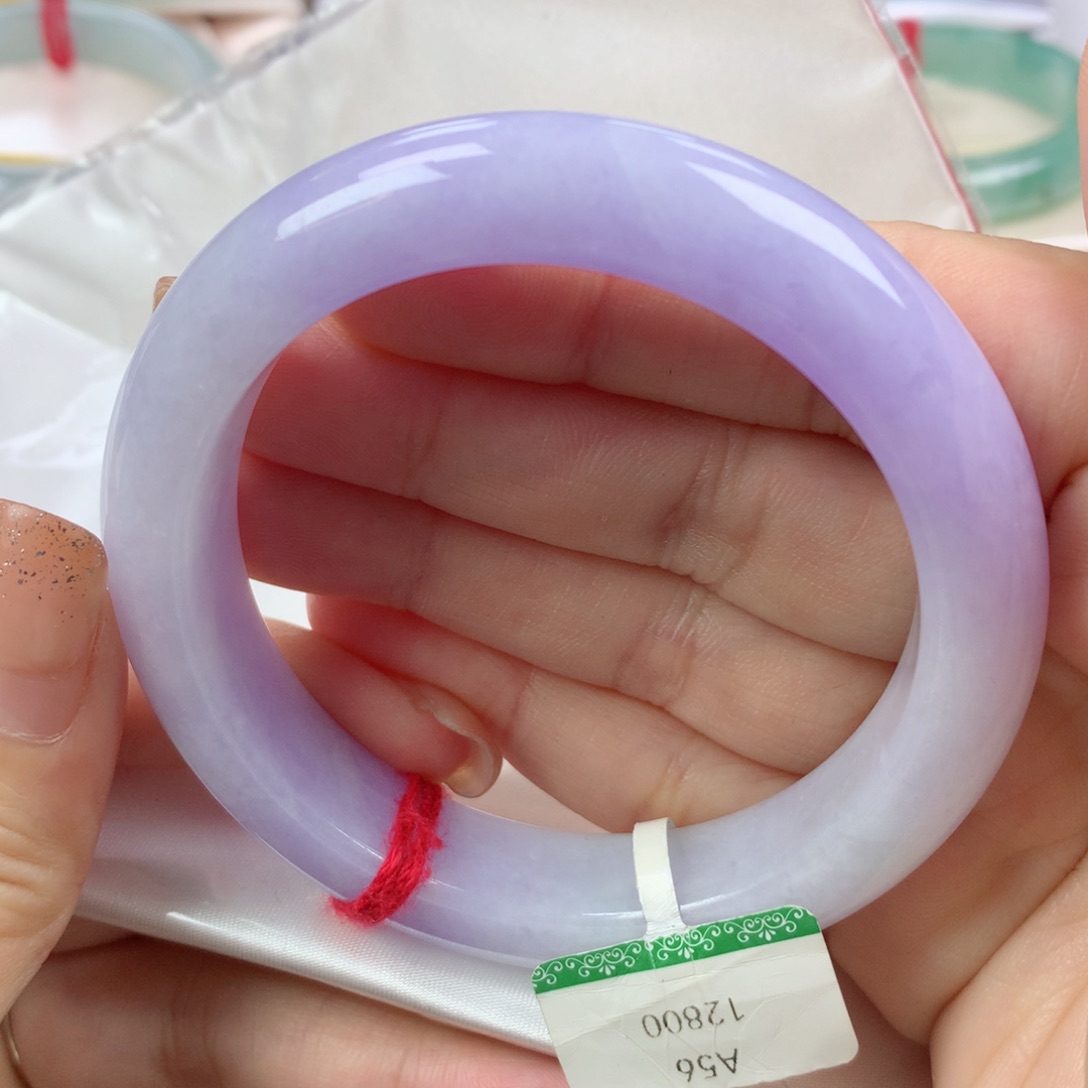 未镶嵌手镯翡翠缅甸天然翡翠56圈