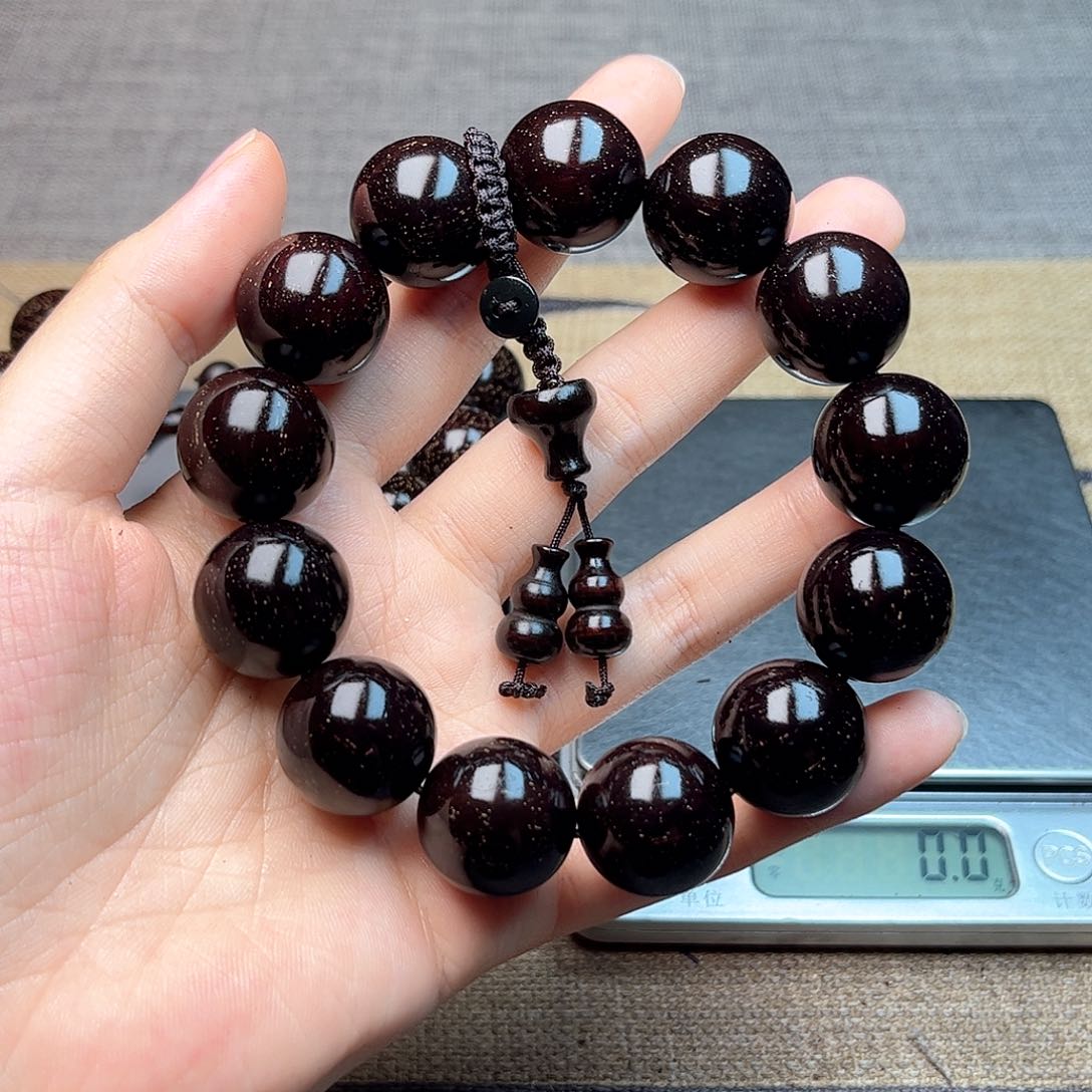 檀香紫檀（小叶紫檀）1.8x13多星