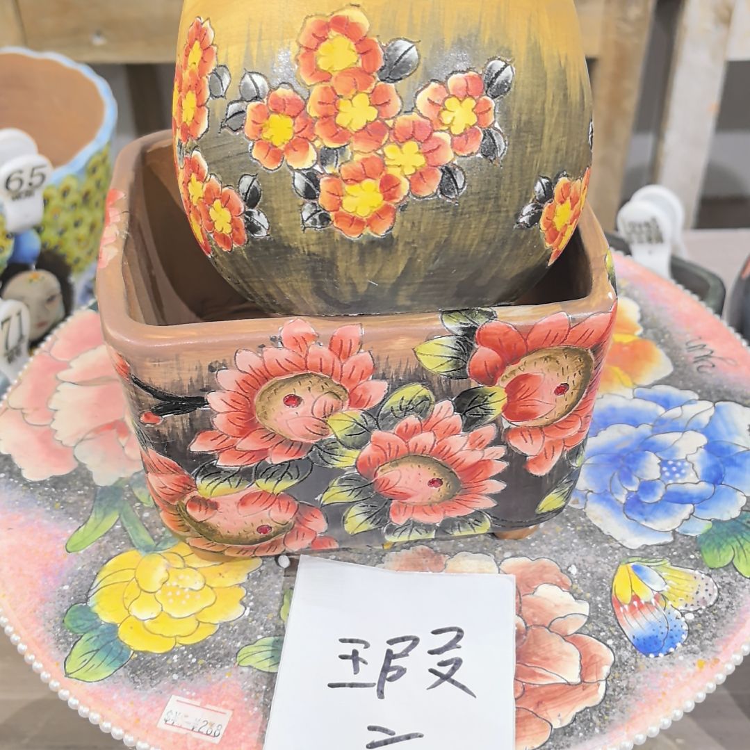 花盆红泥瑕疵处理