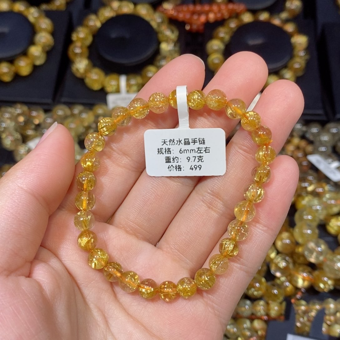 水晶手链未镶嵌?****狐手链6mm 瑾