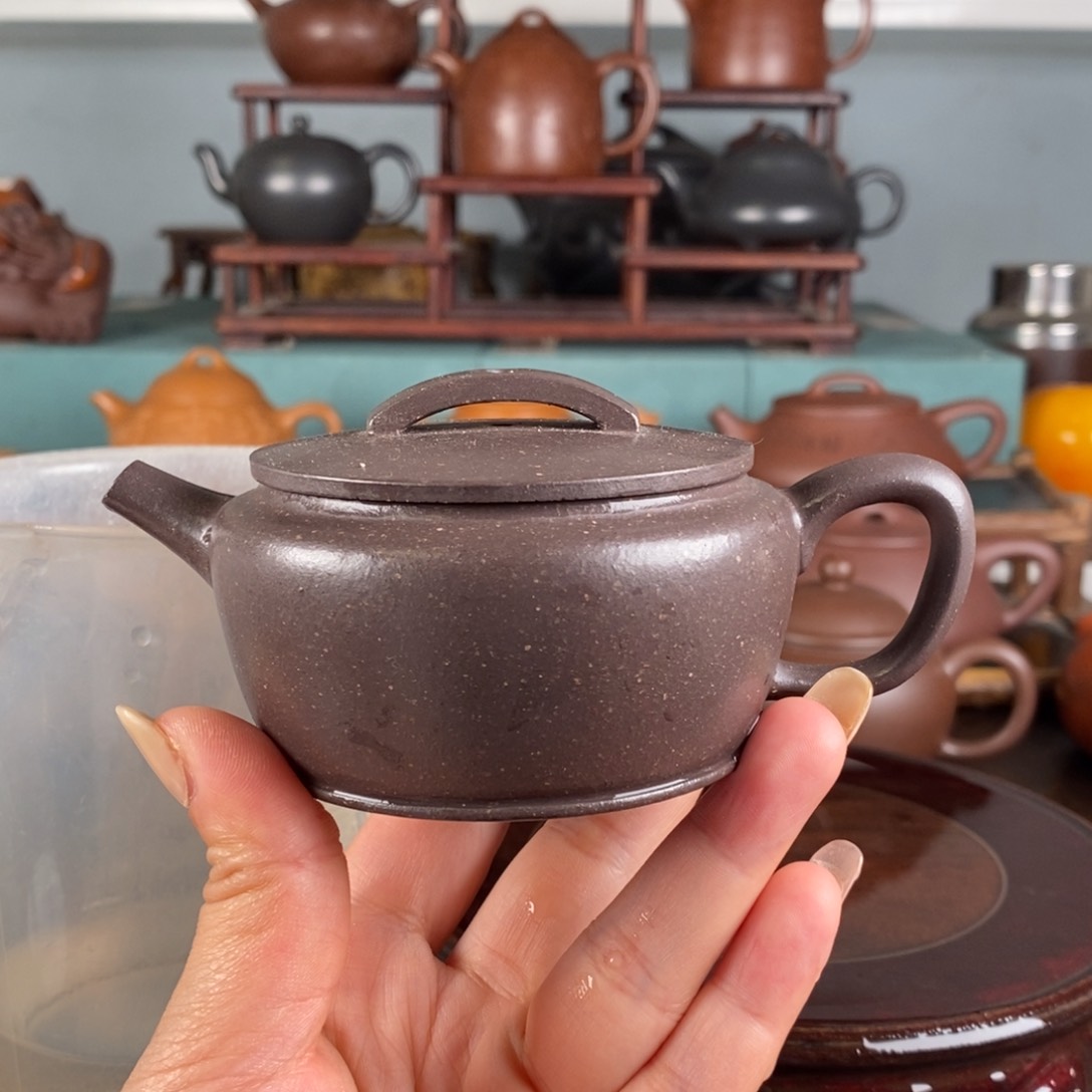 紫砂茶壶天青 汉瓦 150