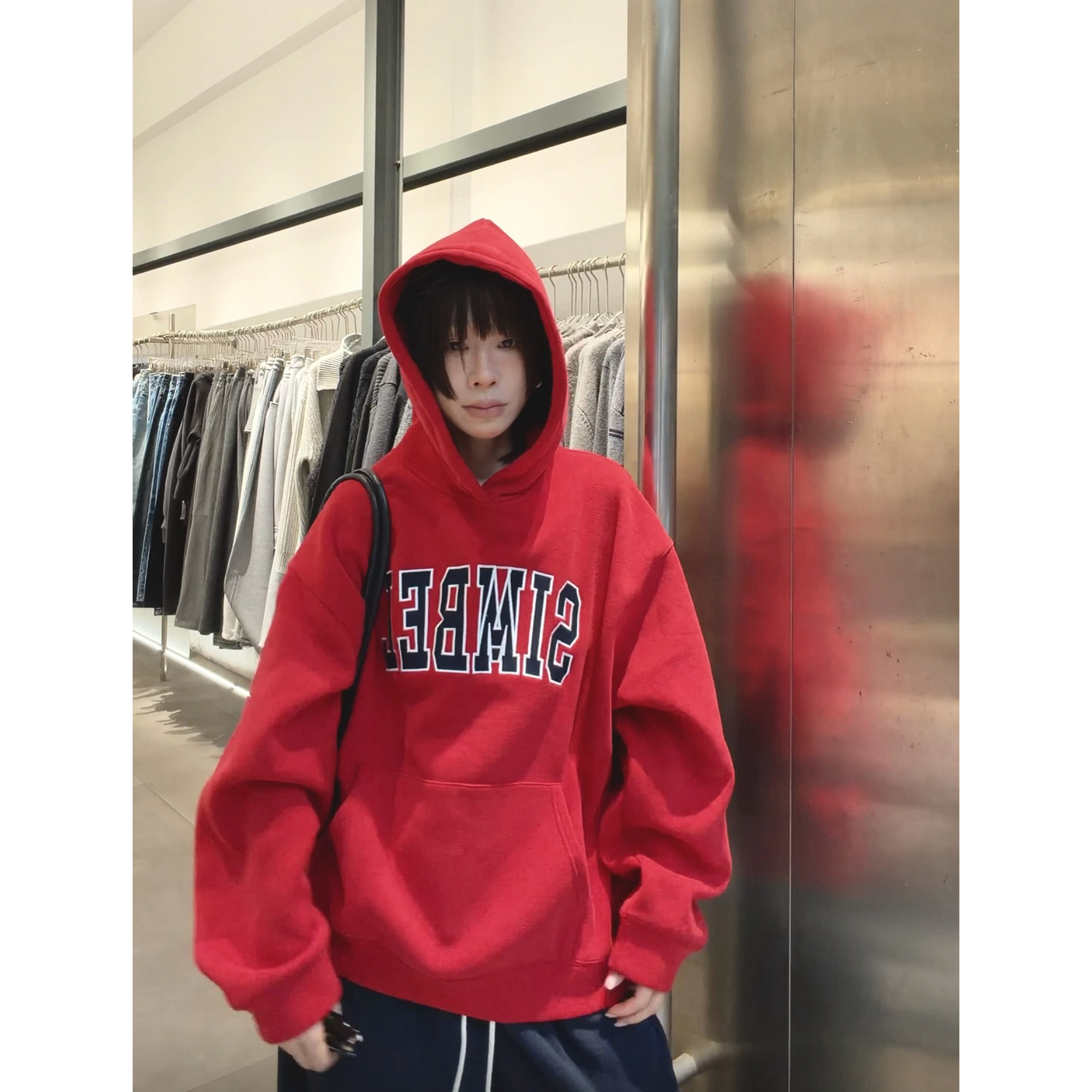 LIS&AZ-美学家字母加绒卫衣XB1210