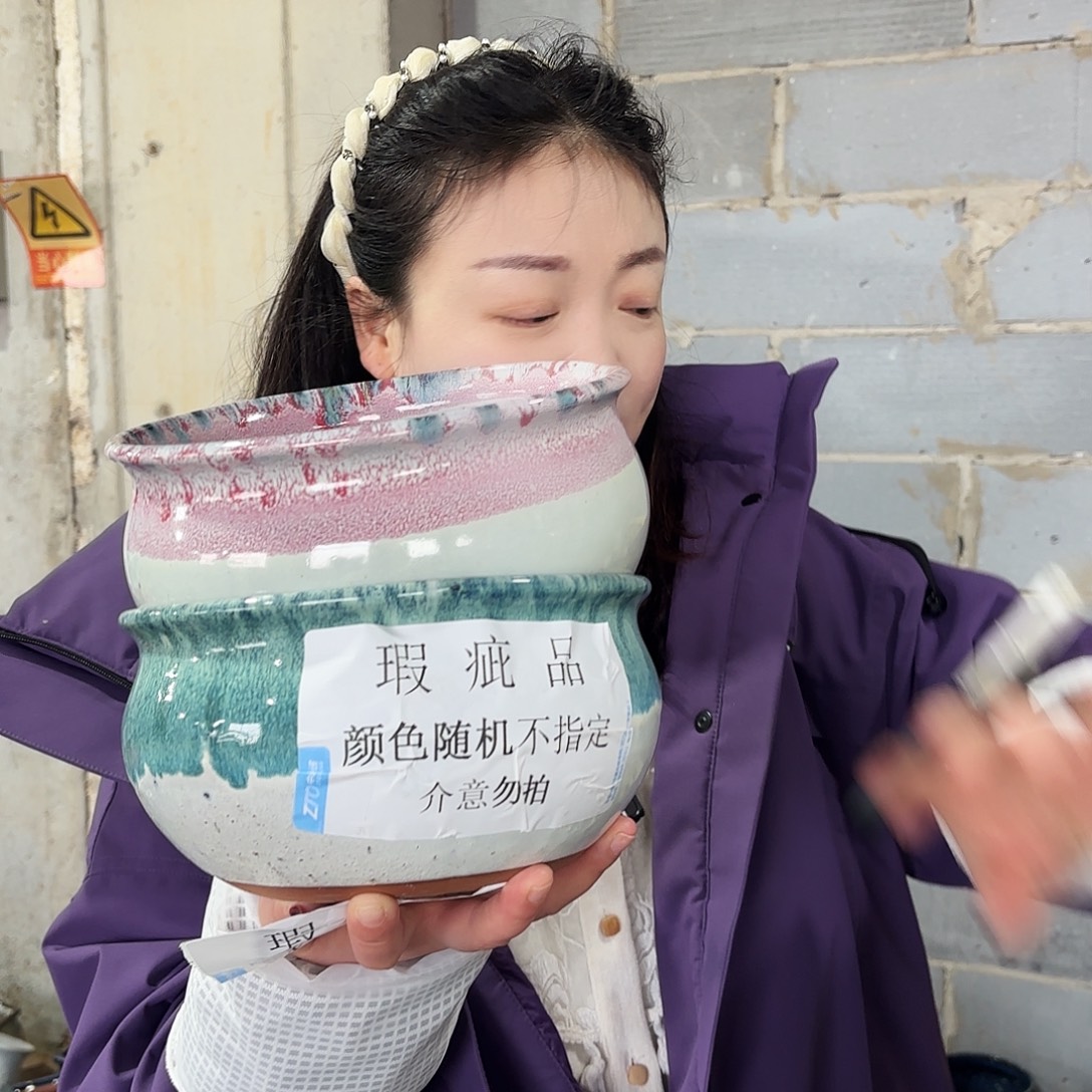 瑕疵两个高12/20红陶