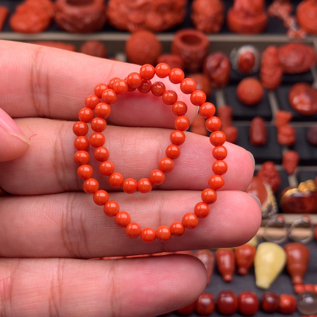 南红玛瑙未镶嵌手串4