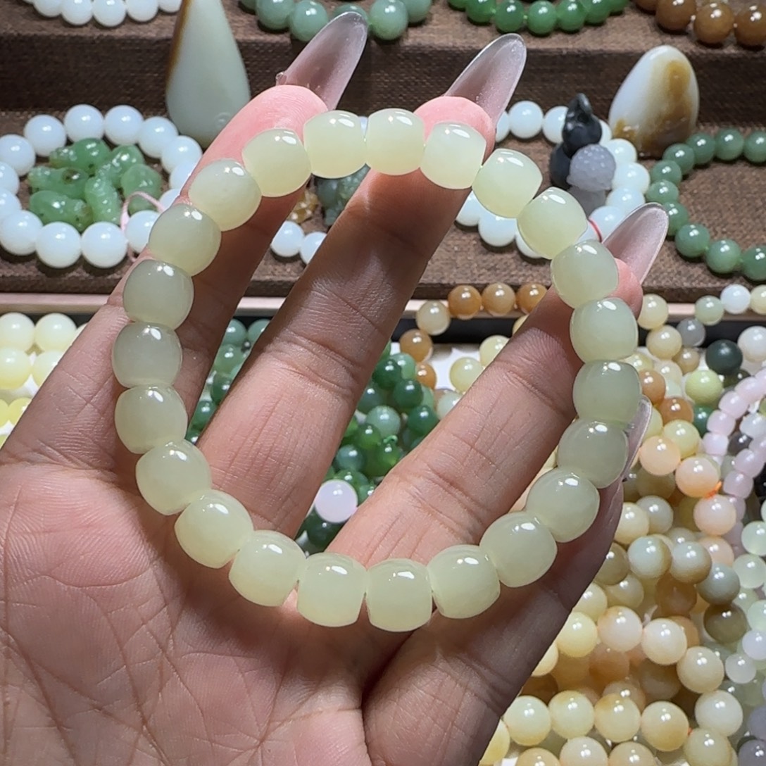 和田玉未镶嵌手链