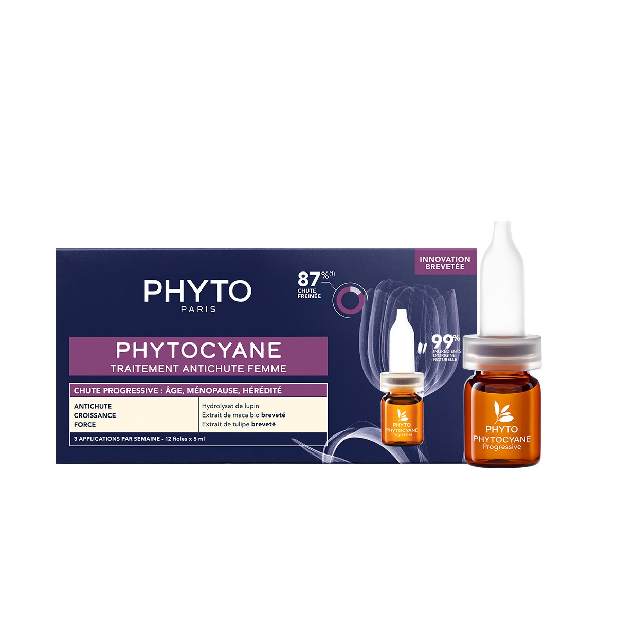 【半年装】PHYTO发朵女士渐进式促生止脱植物养发固发精华5mlx12支