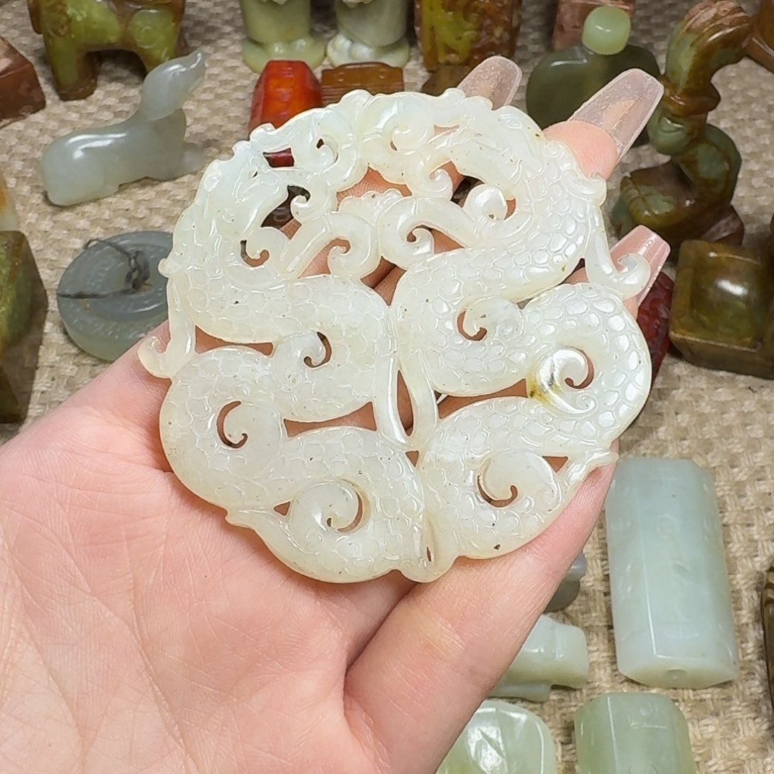 白玉菩提吊坠挂件