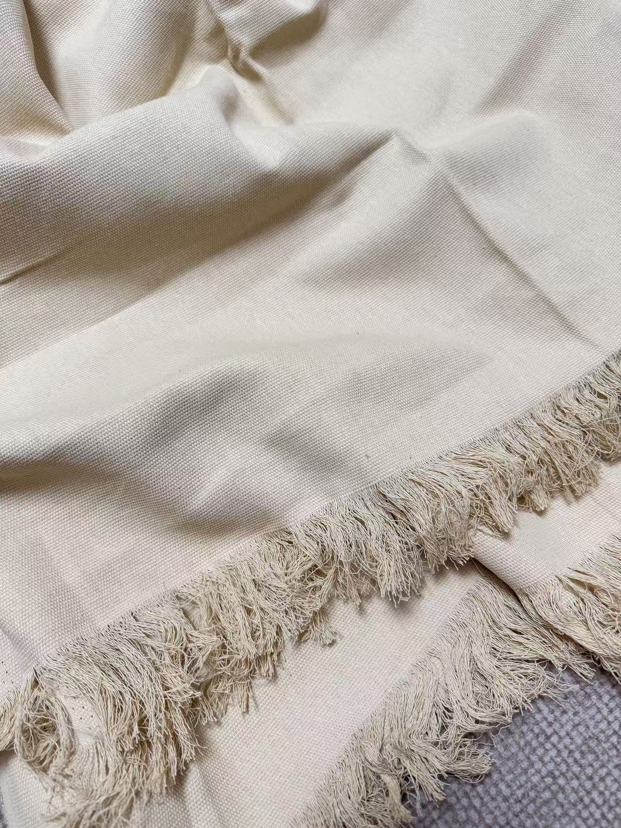 《冬日摩洛哥》出口纯原单尾单手工流苏毯子<巨软巨软>