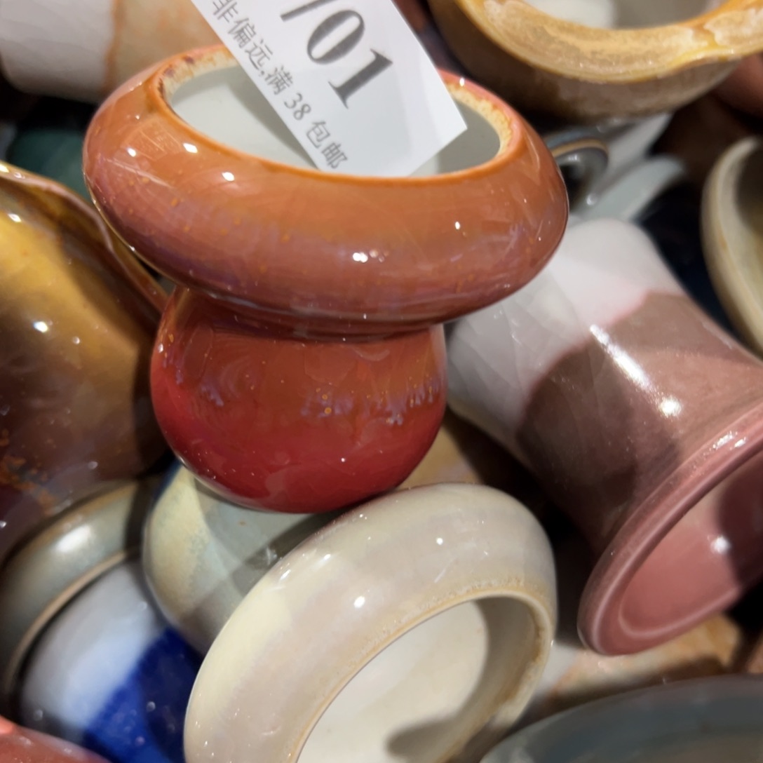 红陶景德镇手工花盆