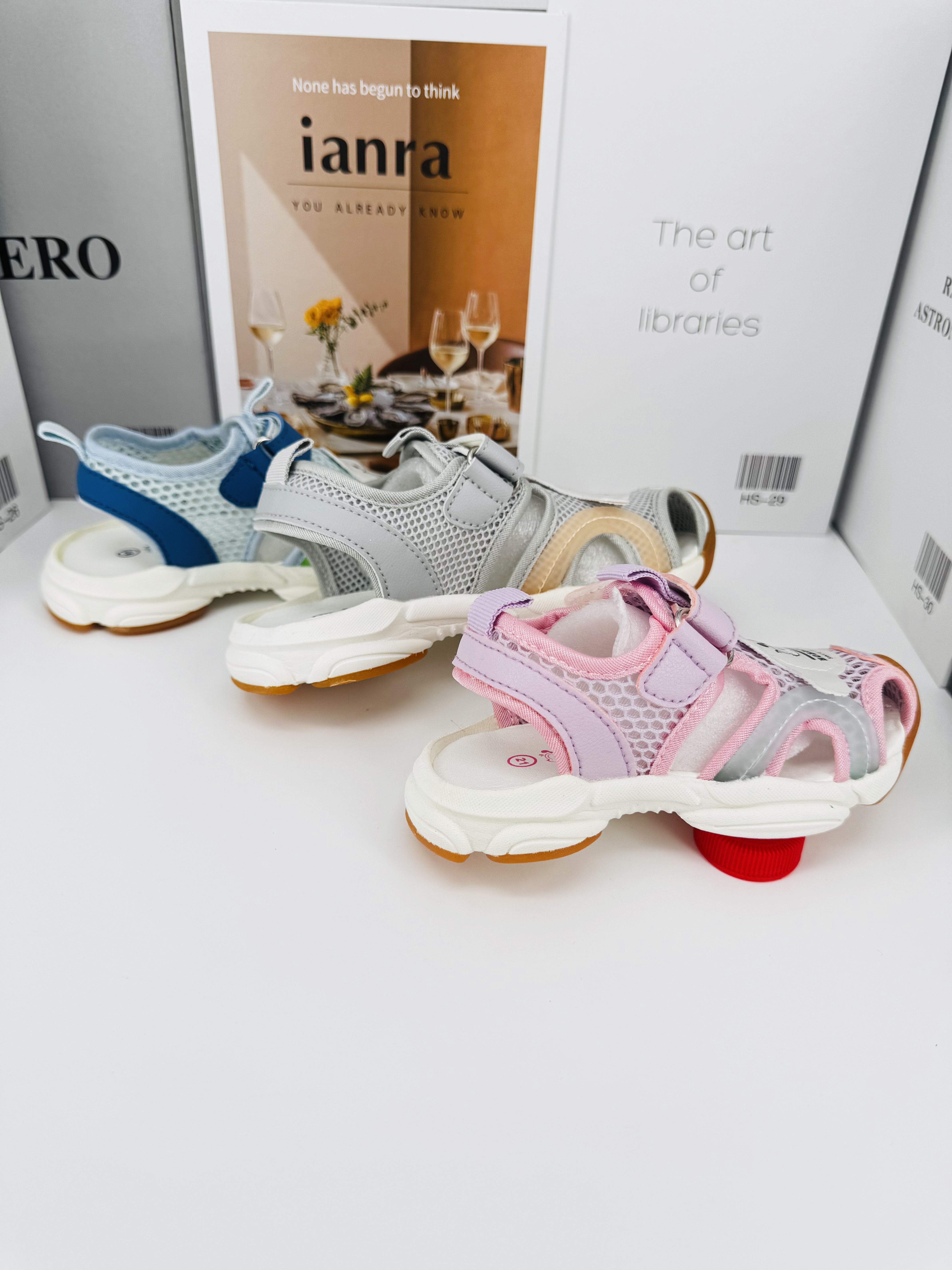 122~儿童夏季时尚透气软底舒适运动机能包头凉鞋 夏款童包男女童