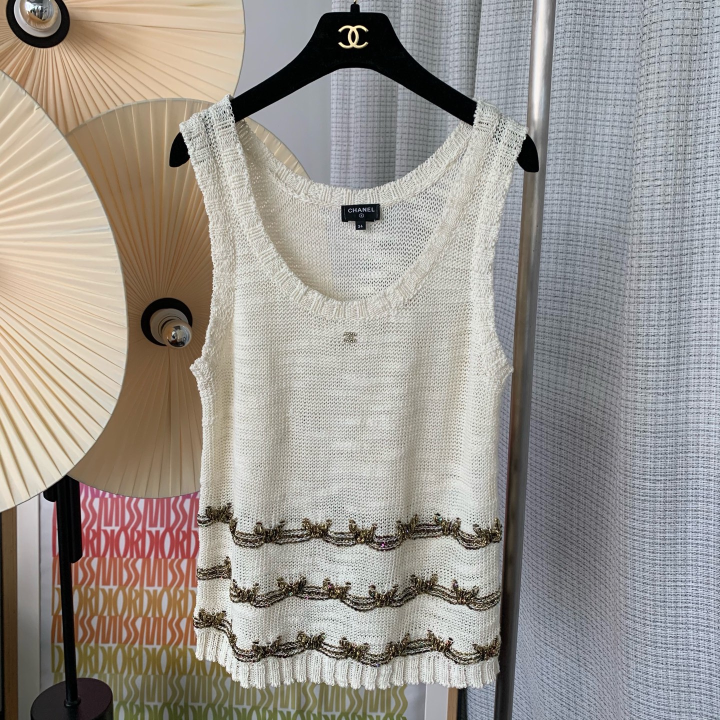 99新 Chanel/香奈儿 25A针织背心 34码
