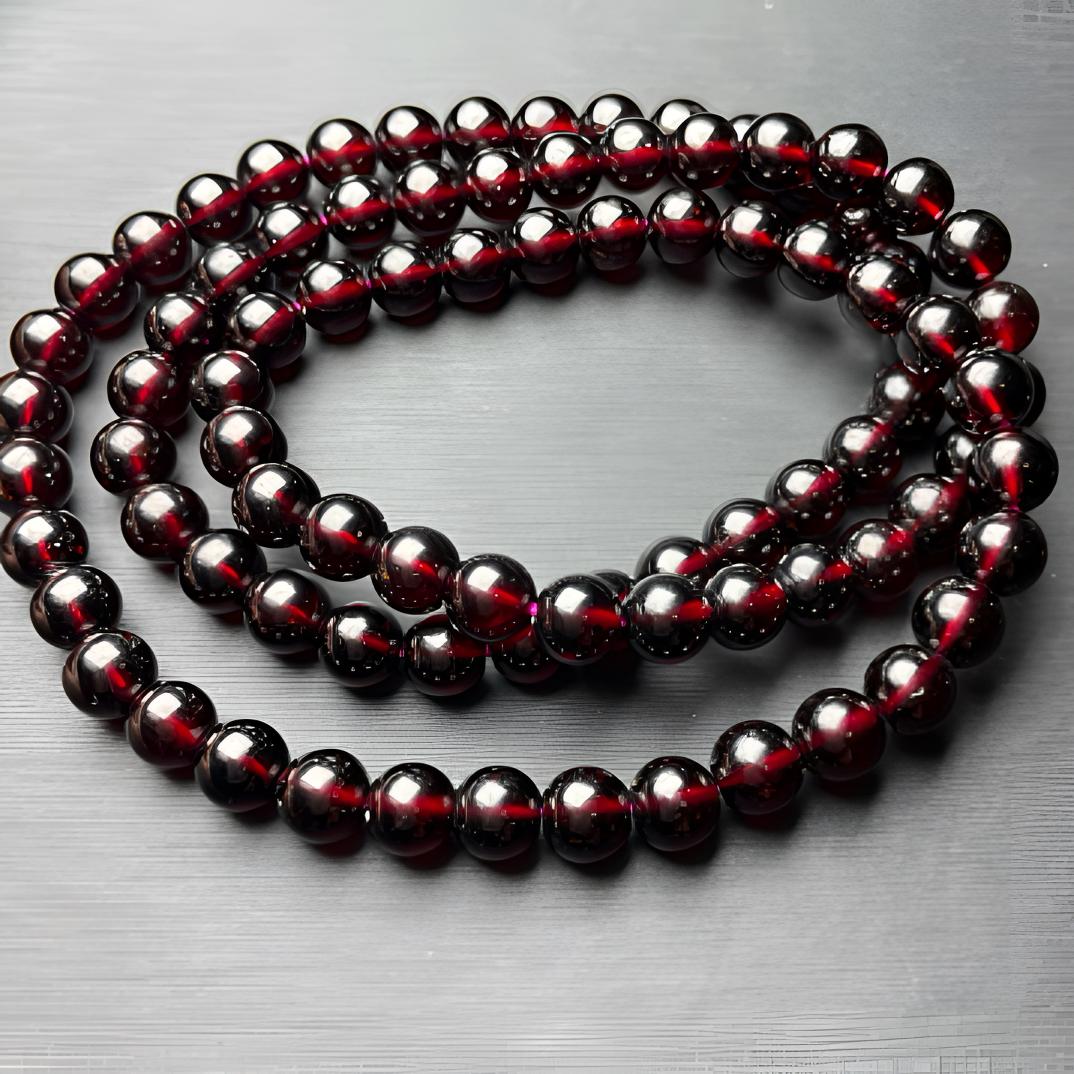 6.6MM毕业级酒红石榴石三圈天花板10A级