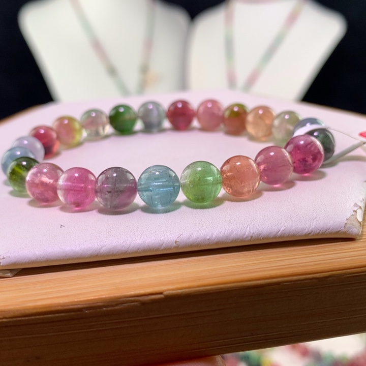 双色碧玺手链未镶嵌