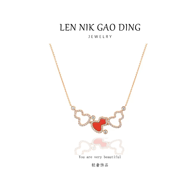LENNIK 轻奢百搭三葫芦项链