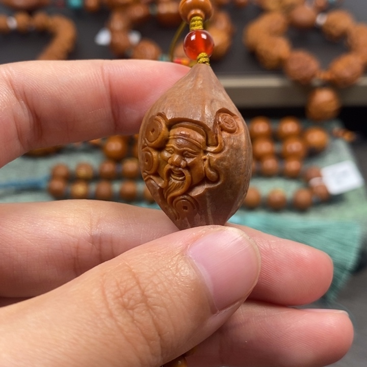 橄榄核手串/手链包衣财神