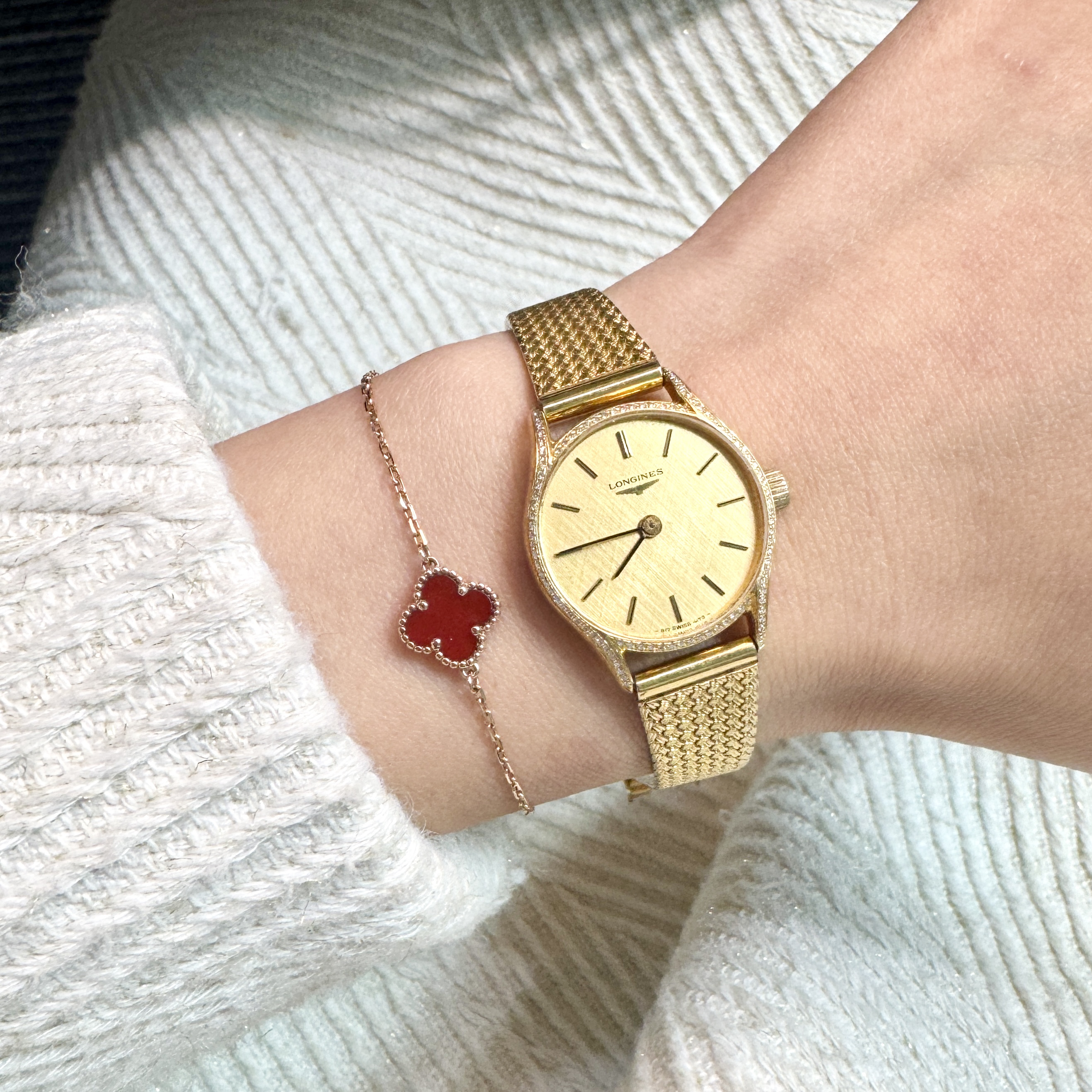 95新 Longines/浪琴 石英表/原钢带/女表/LG143