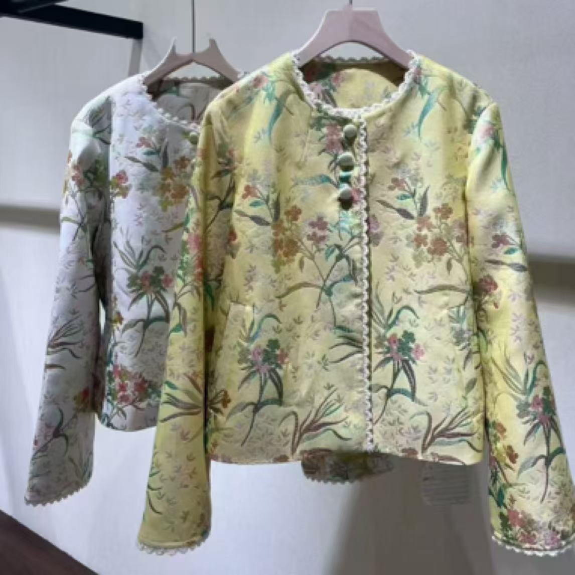 落花新中式时尚百搭上衣