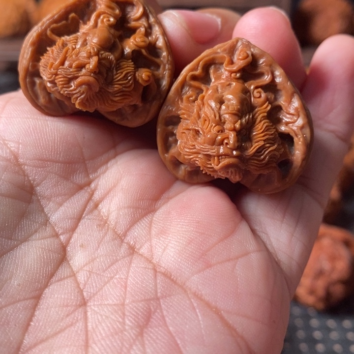 把件文玩核桃钟馗达摩