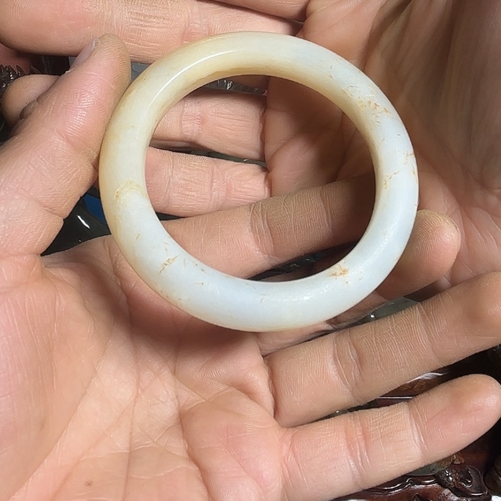 晨***曦和田玉未镶嵌挂件