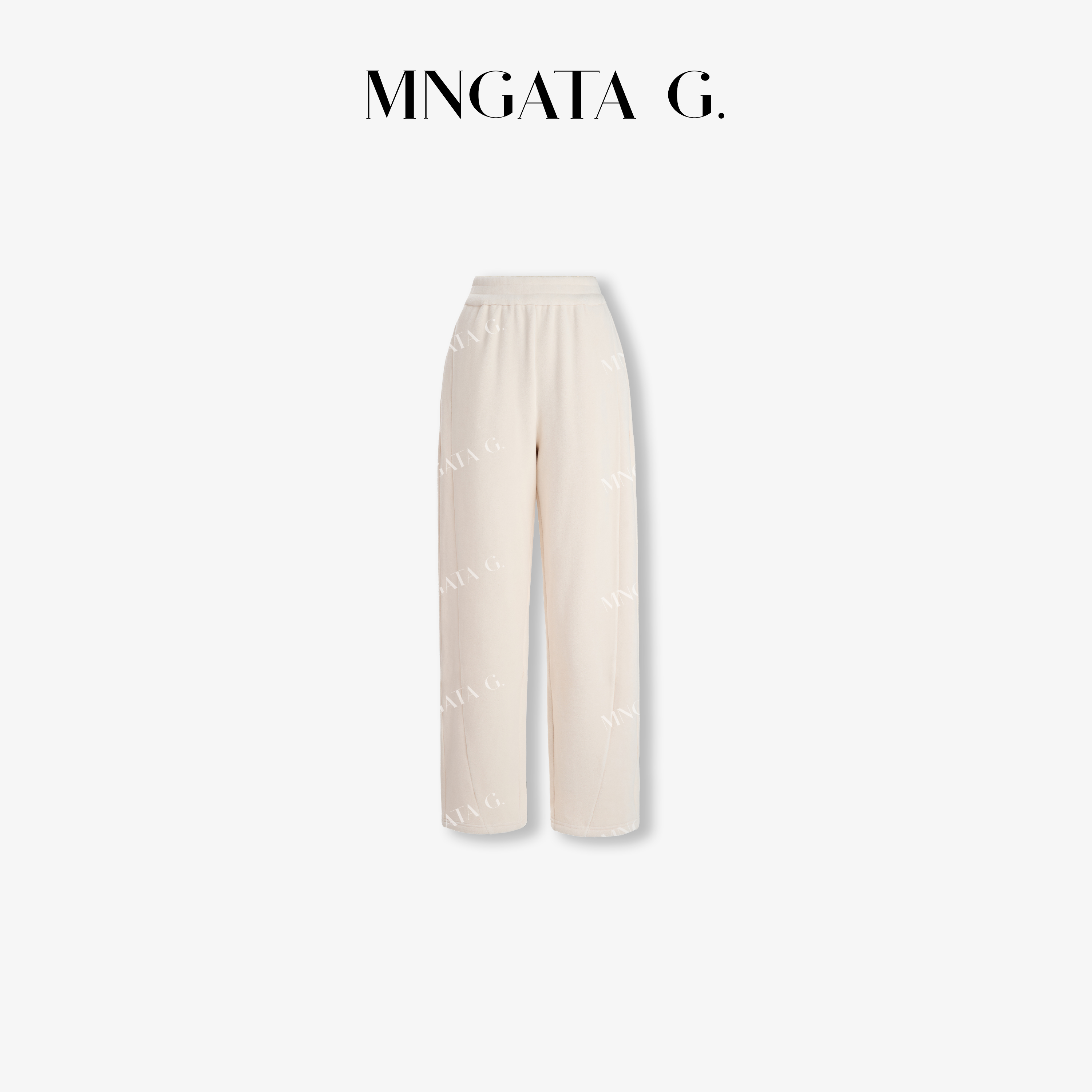 MNGATA G.宫小妍【恒温奶油小白裤】加绒保暖百搭秋冬裤子5090172