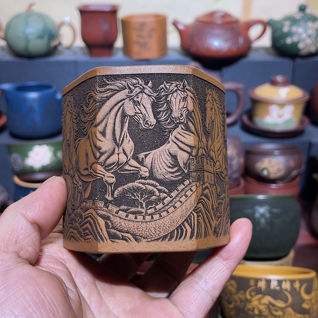 原矿紫砂手工主人杯