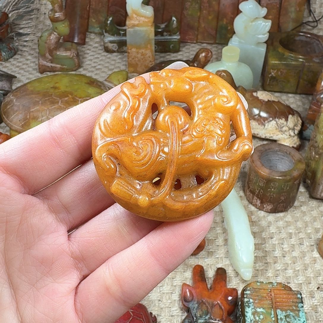 白玉菩提吊坠挂件