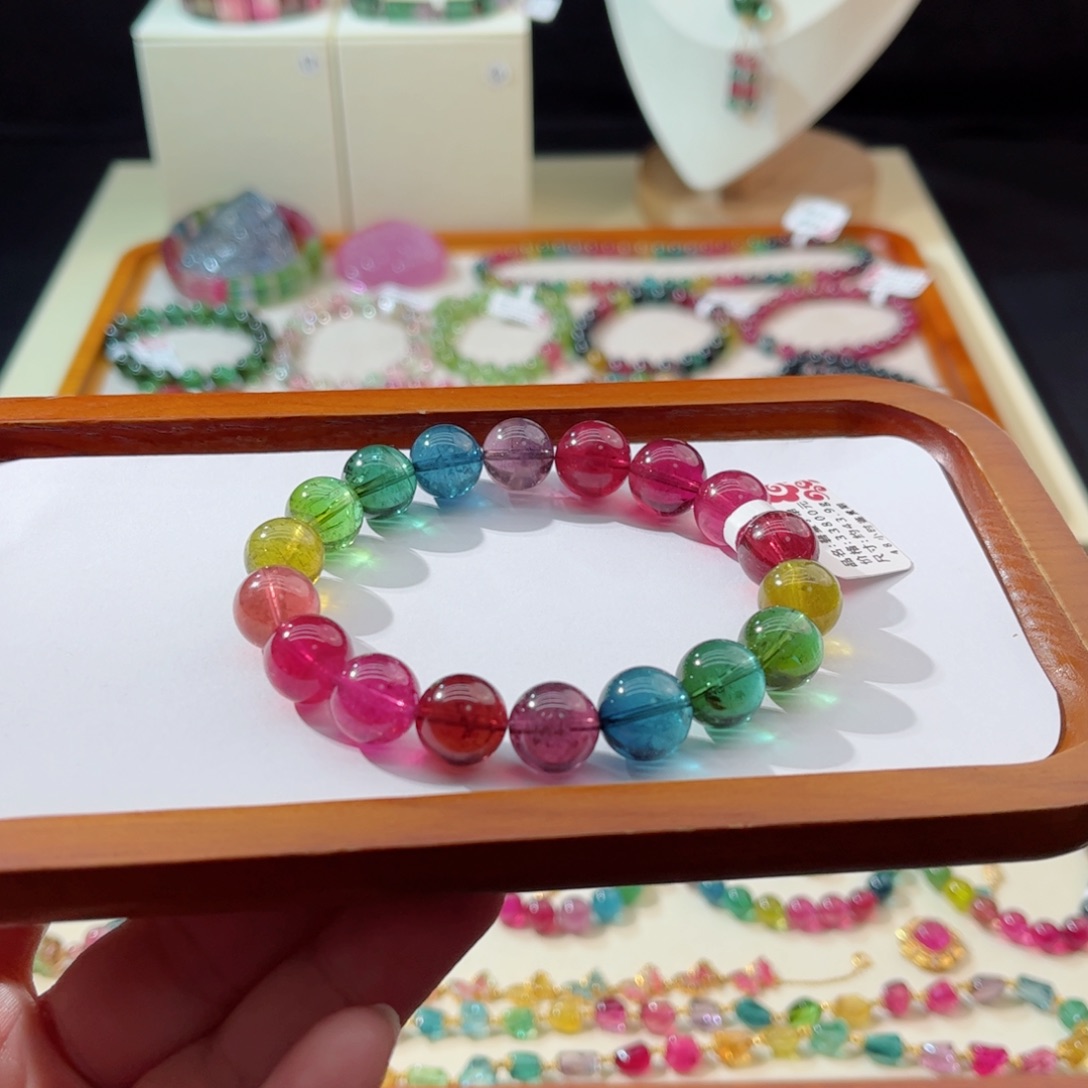 碧玺手串未镶嵌手串