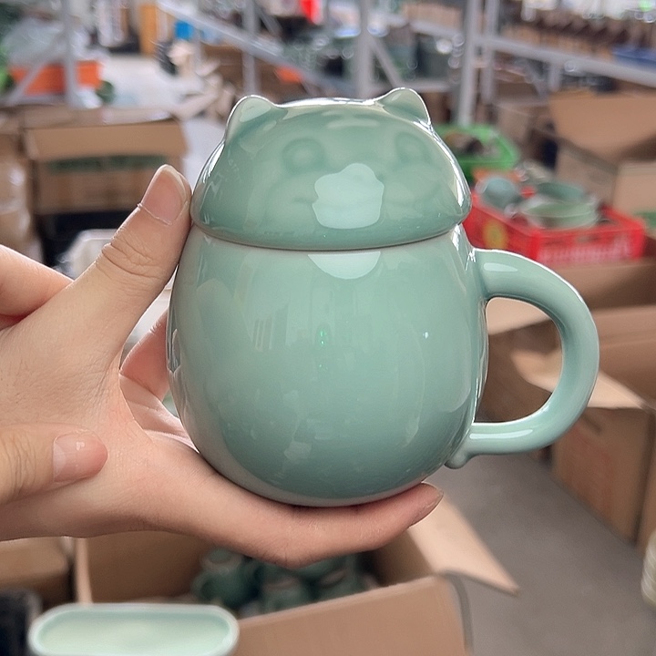 龙泉云间青瓷小米茶器