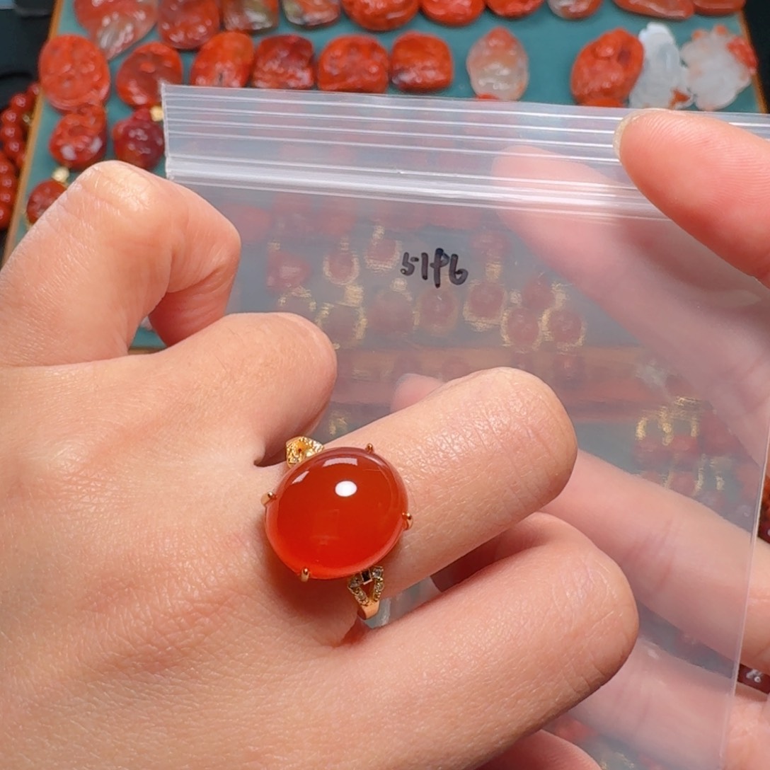 南红玛瑙南红银S925镶嵌