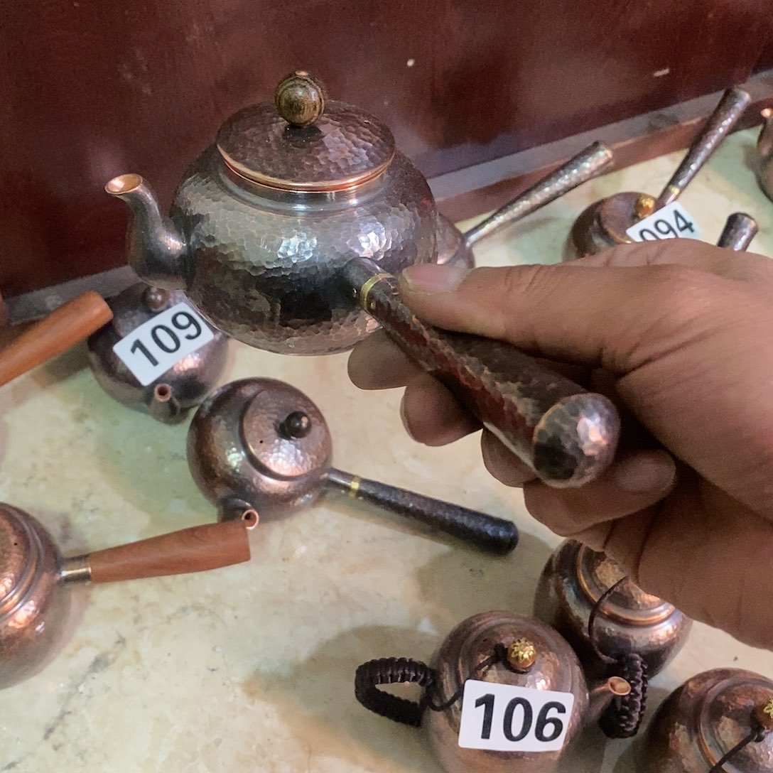 侧把铜把200毫升手工锻打工艺