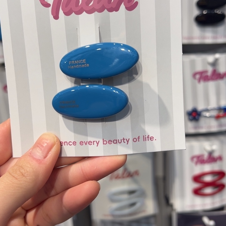 静谧蓝双边鸭嘴夹