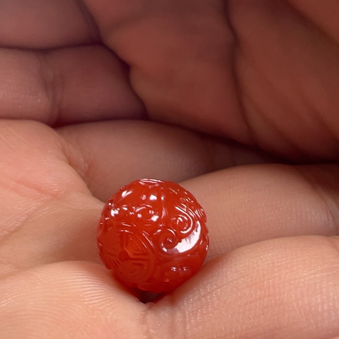 南红玛瑙克罗心13.4未镶嵌飞*哥