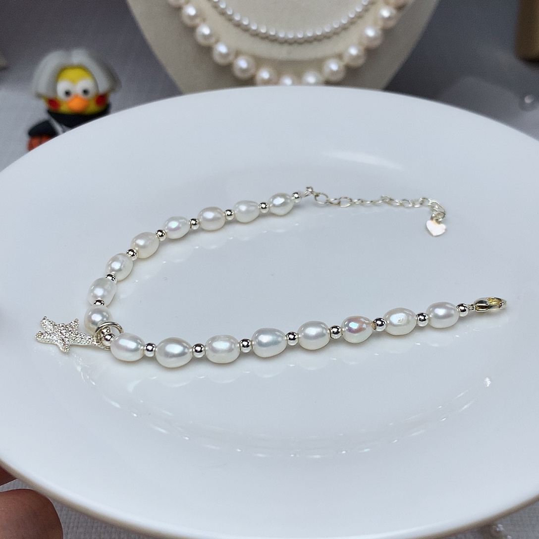 耳饰淡水珍珠银S925镶嵌