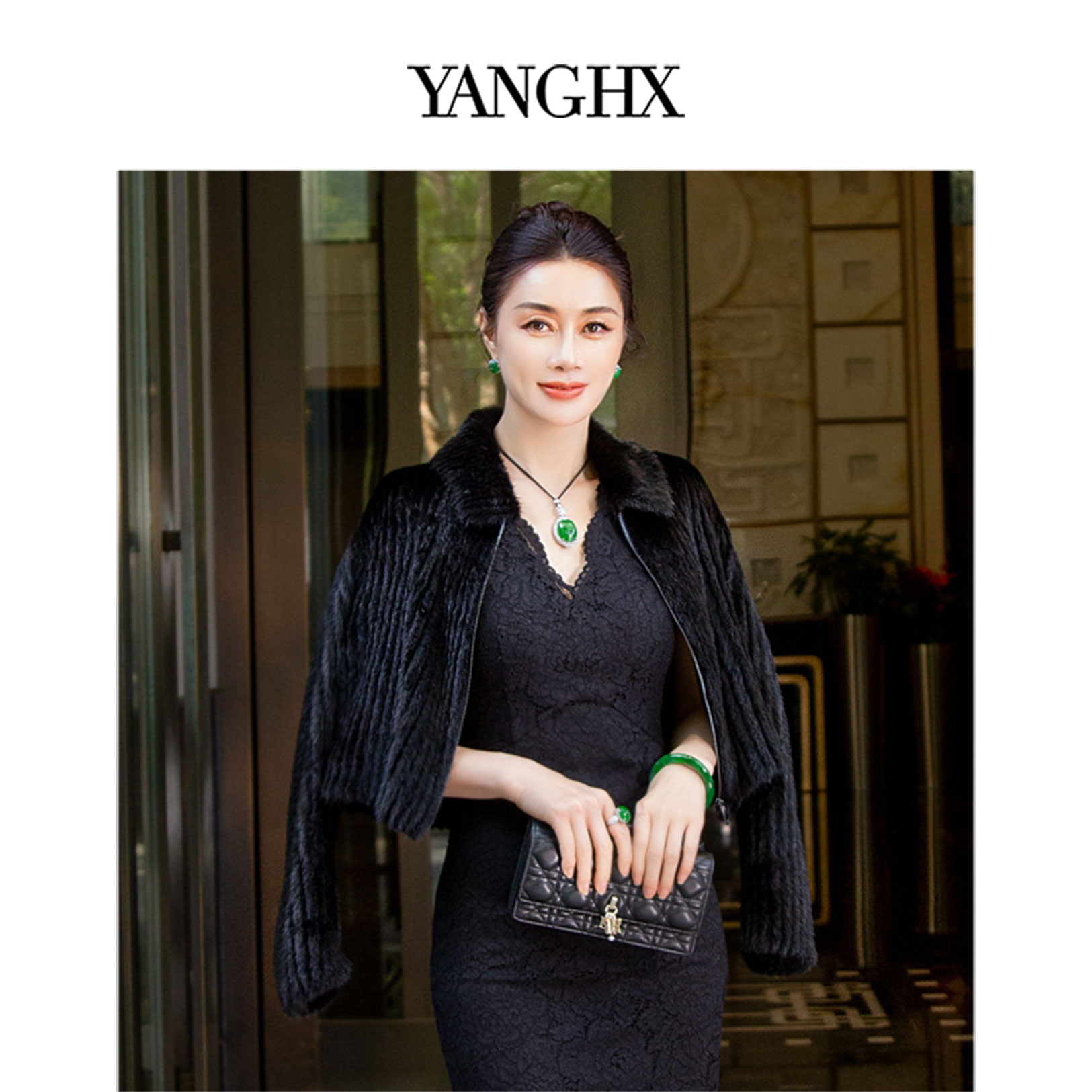 EDFNOT/杨红霞汝意YJPC短款水水外套EL-6814