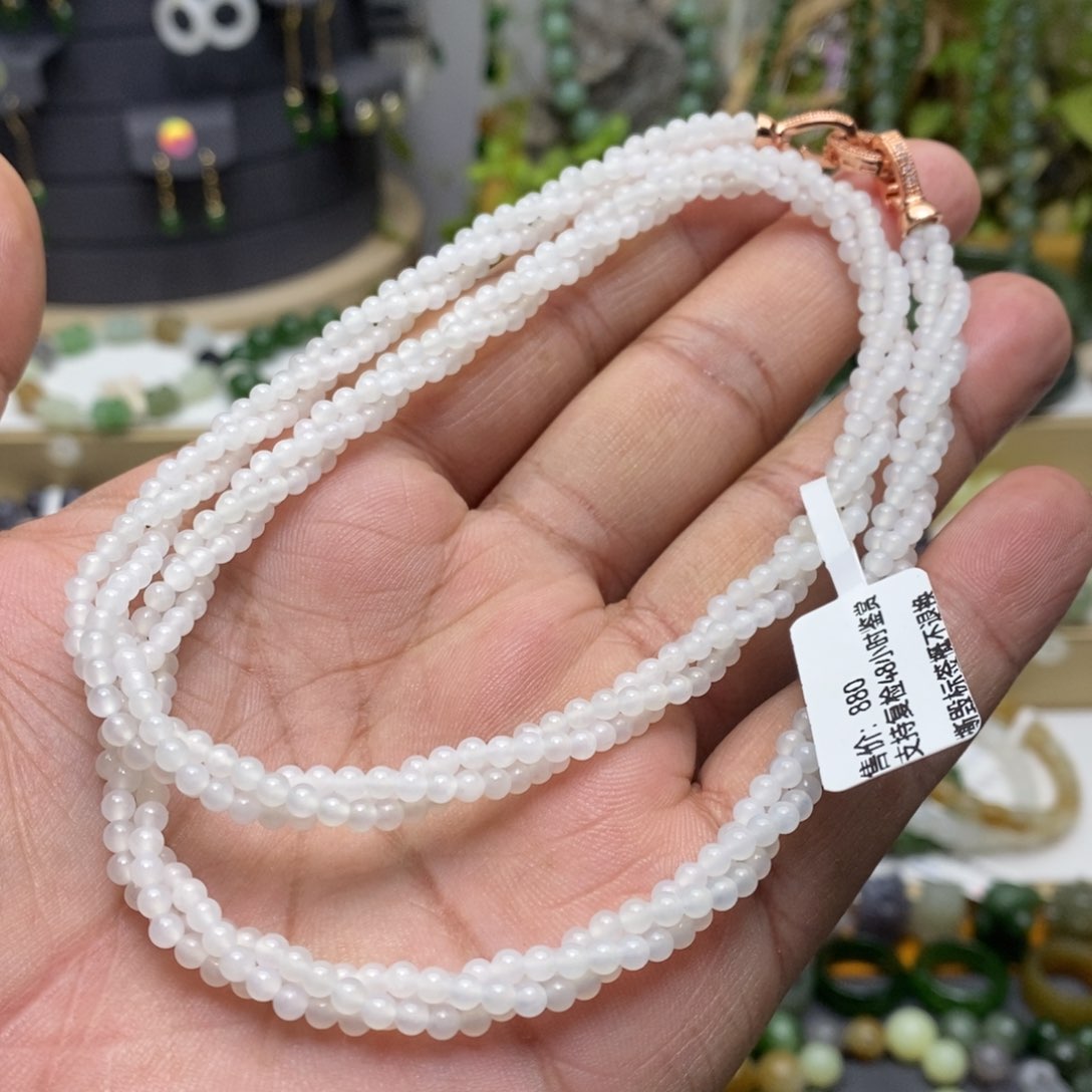 和田玉（白玉）颈饰未镶嵌48