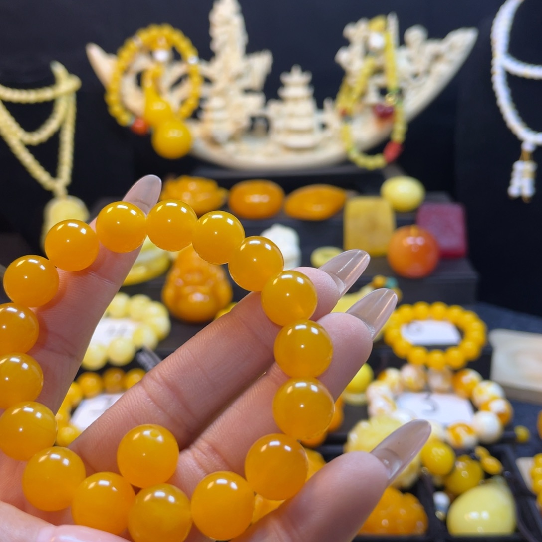 ****爱鸡油黄款手串一条卡12