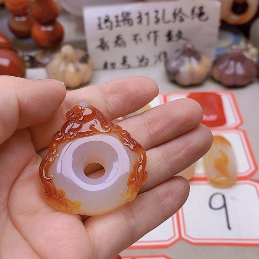 【闪购商品】未镶嵌玛瑙/玉髓珠宝半成品鸽***！
