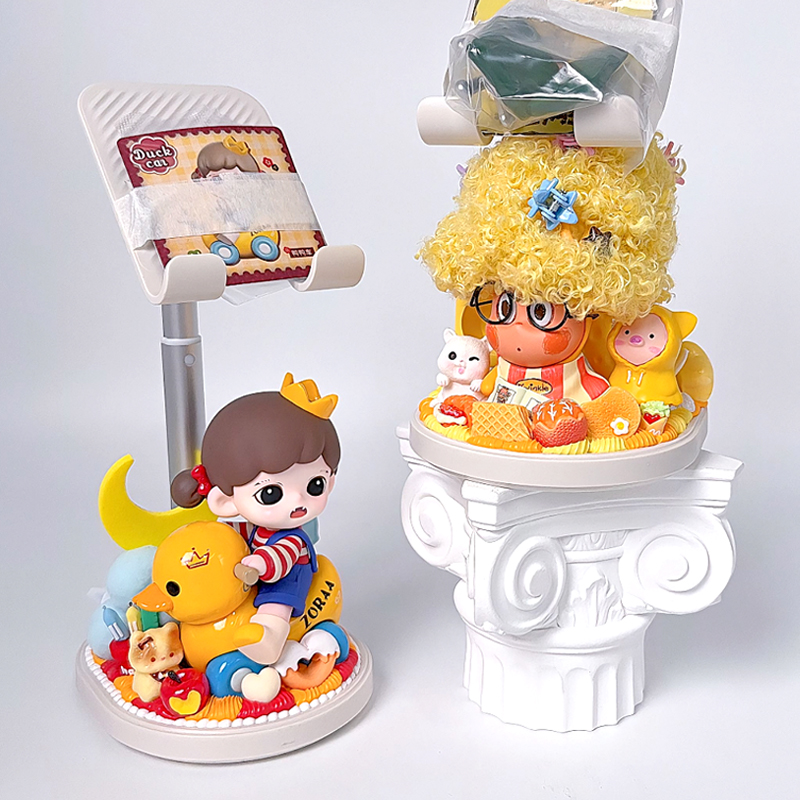 时光工艺  创意个性奶油胶手机支架摆件