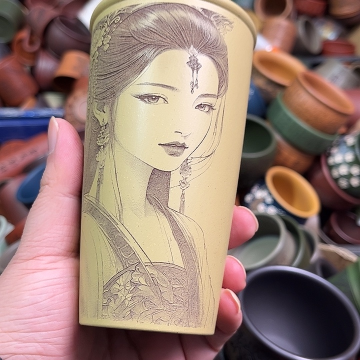 紫砂茶杯全手工紫砂主人杯