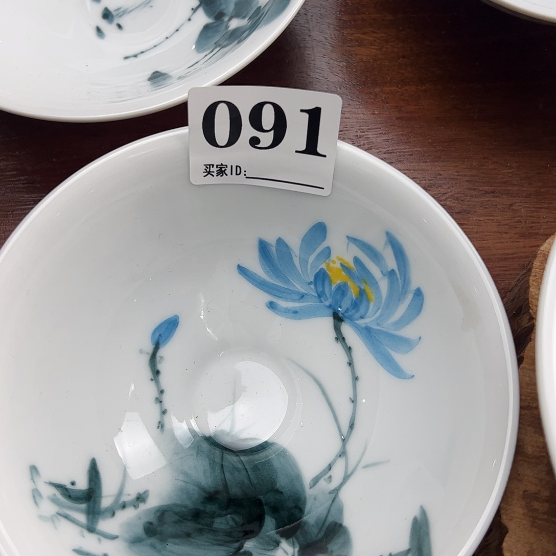 瓷片景德镇陶瓷手工手绘制作