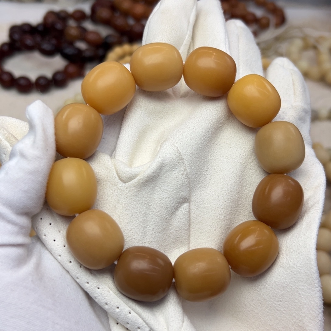 菩提根/象牙果吊坠22干磨微瑕➕麂皮袋子175落地果