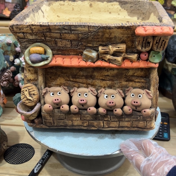 嘻哈多肉花盆百搭