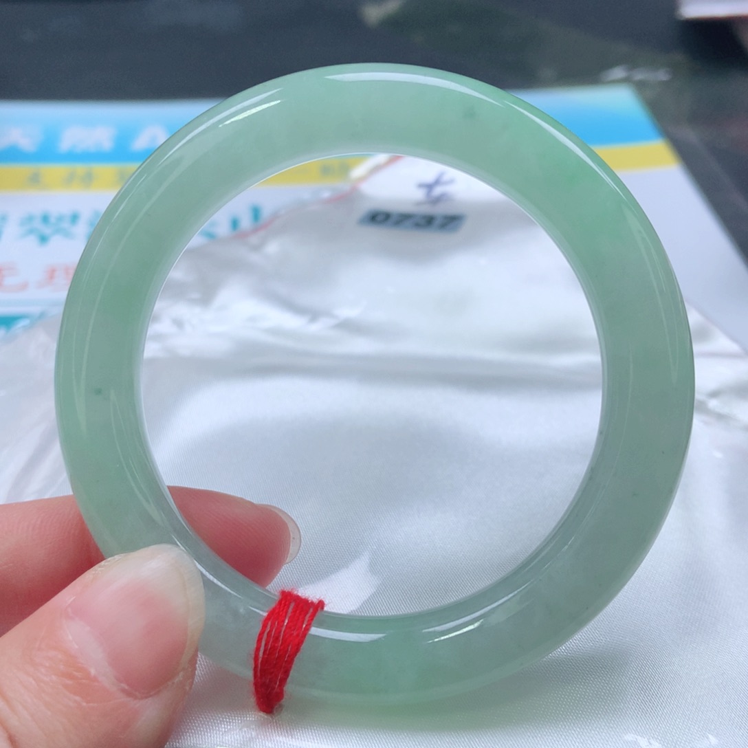 翡翠手镯未镶嵌小*豆0737号