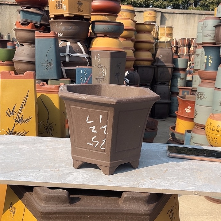 紫砂紫砂花盆盆栽