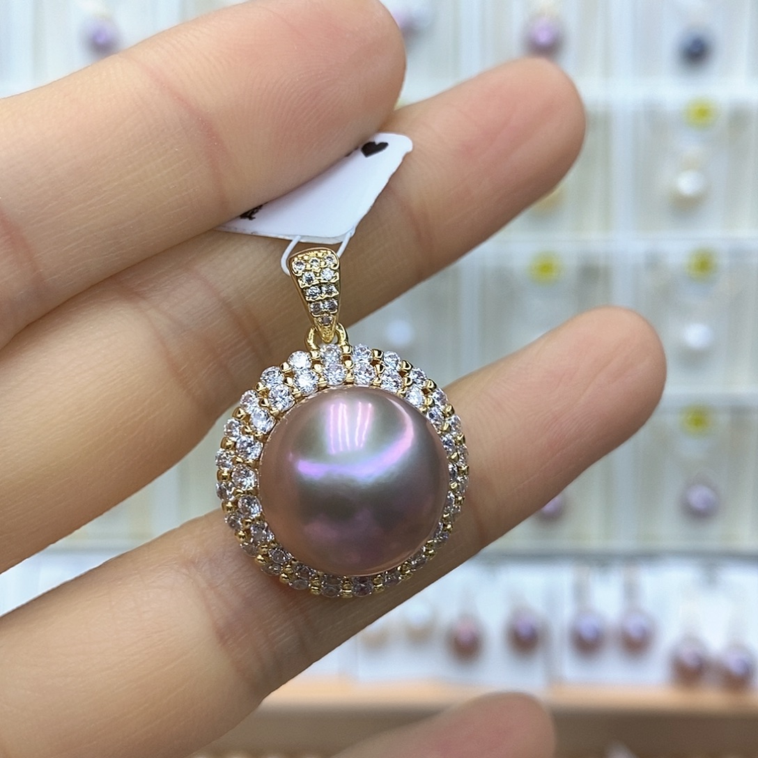 未镶嵌淡水珍珠吊坠(赠链)