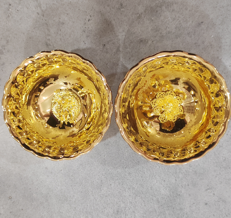 龙飞凤舞对杯（盘龙杯+凤凰杯）茶杯主人杯