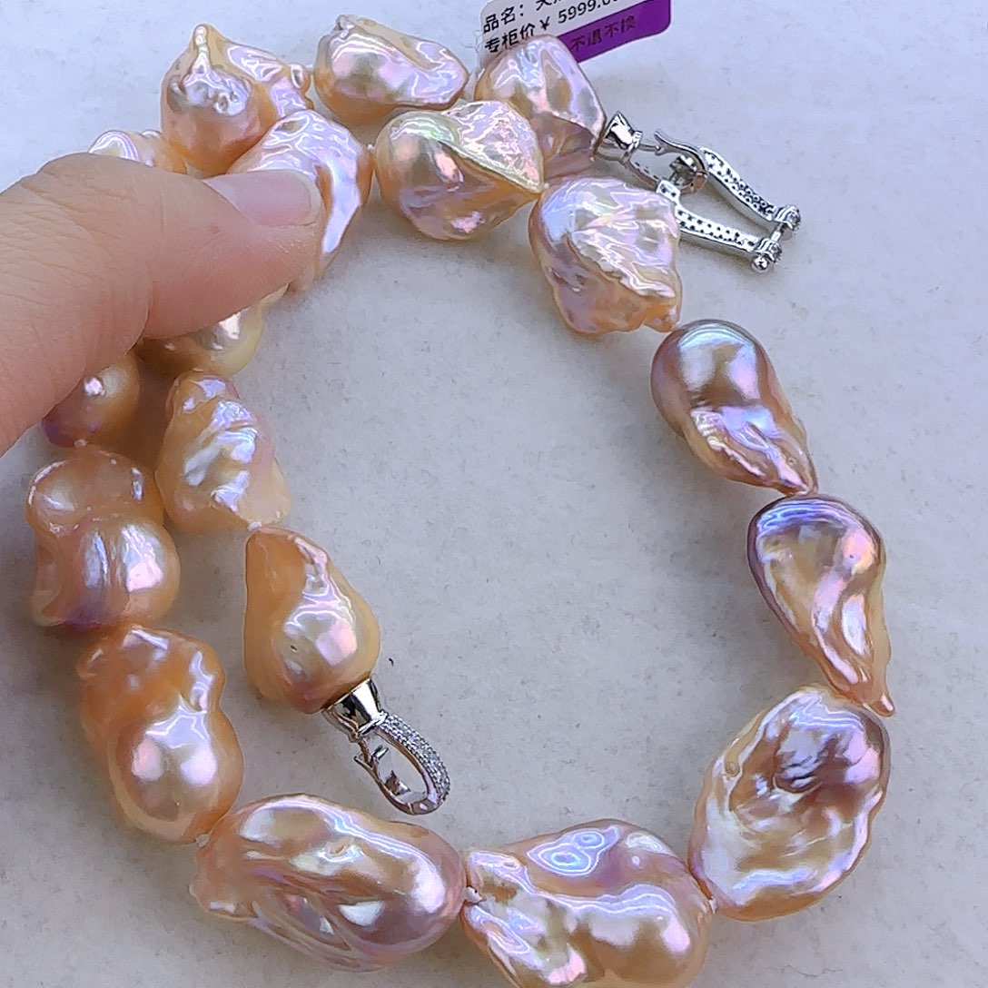 未镶嵌项链定制478淡水珍珠阿***6